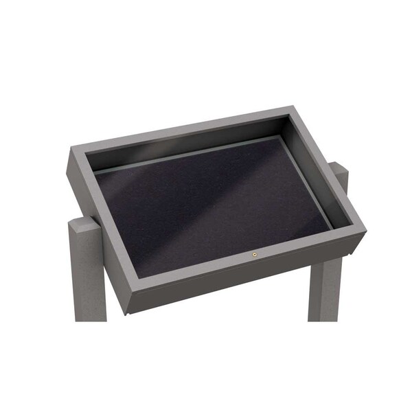 Outdoor Enclosed Combo Board, 48"x36", Bronze Frame/Green & Medium Grey